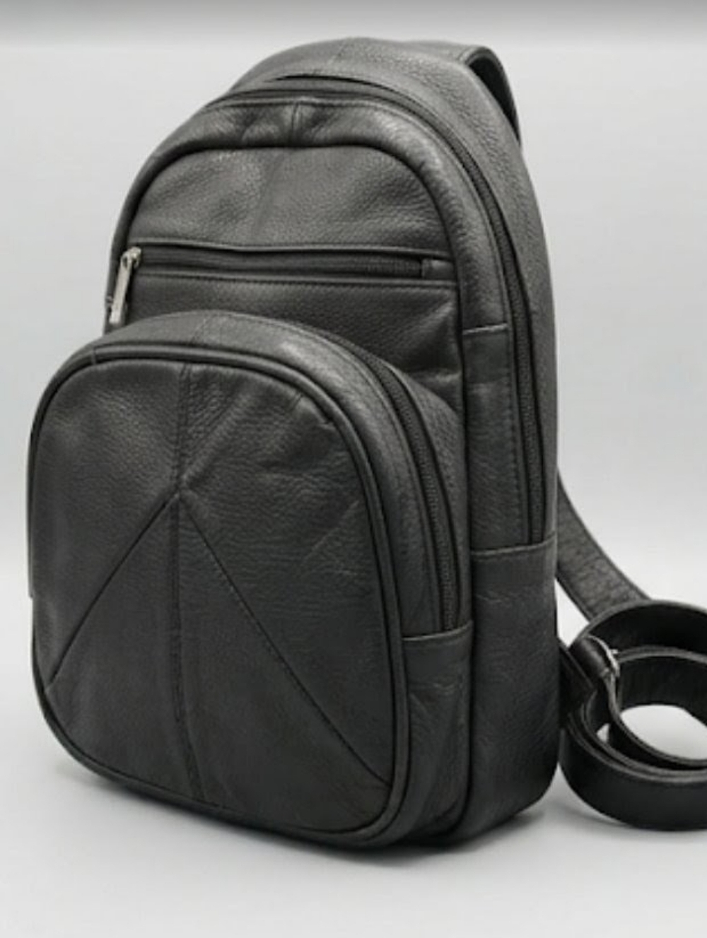 Vintage Mexican Leather Sling Backpack